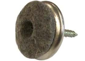 [309706024] Meubelglijder 24mm Vilt m. schroef Grijs (100st)