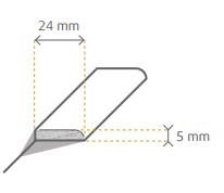 [211100626] Plakplint 0626 5x24x240cm (40stuks)