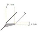 Plakplint 1491 5x24x240cm (40stuks)