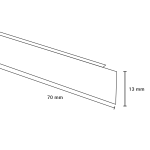 Kantafwerking 13x70 Mm Noors Eiken 50 Cm 2