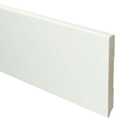 Mdf Moderne Plint 120x12 Voorgelakt Ral 9016