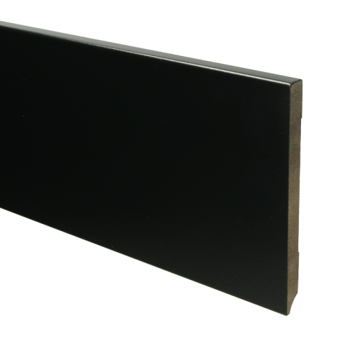 Mdf Moderne Plint 150x12 Voorgelakt Ral 9005