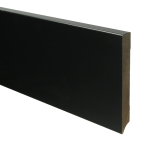 Mdf Moderne Plint 150x18 Voorgelakt Ral 9005