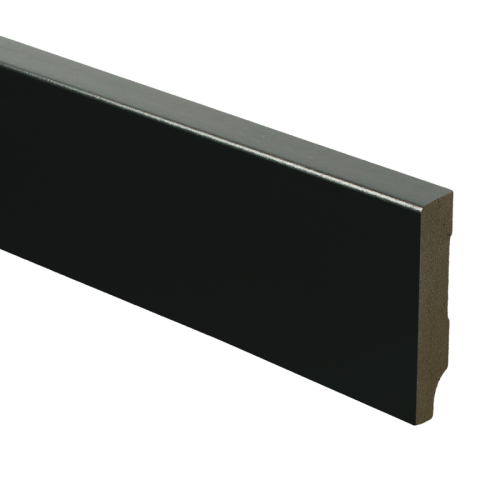 Mdf Moderne Plint 55x12 Voorgelakt Ral 9005