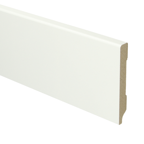 Mdf Moderne Plint 90x12 Voorgelakt Ral 9016