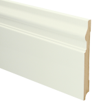 Mdf Renaissance Plint 190x18 Wit Voorgel Ral 9010