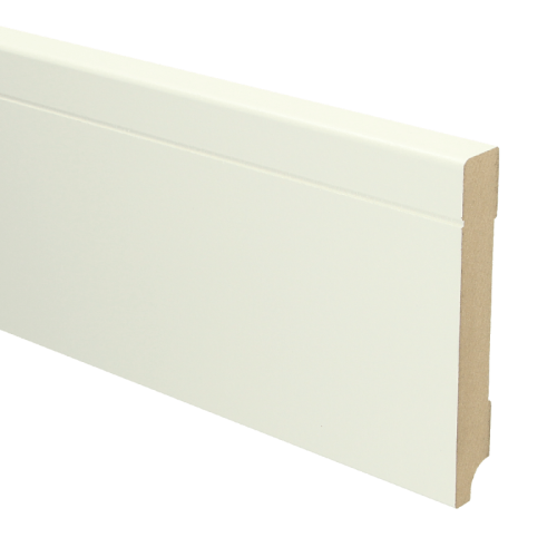 Mdf Tijdloze Plint 120x18 Wit Voorgel Ral 9010