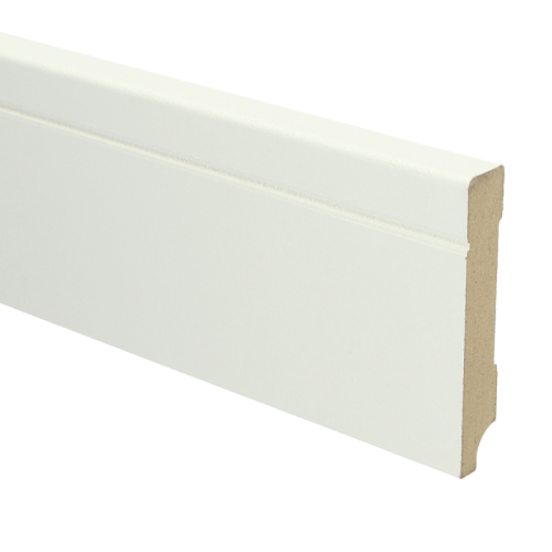 Mdf Tijdloze Plint 90x15 Wit Voorgelakt Ral 9010