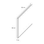 Stootbord Rvs Geborsteld 92 Cm 9 Mm Dik