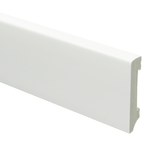 Watervaste Kunststof Moderne Plint 70x15 Wit