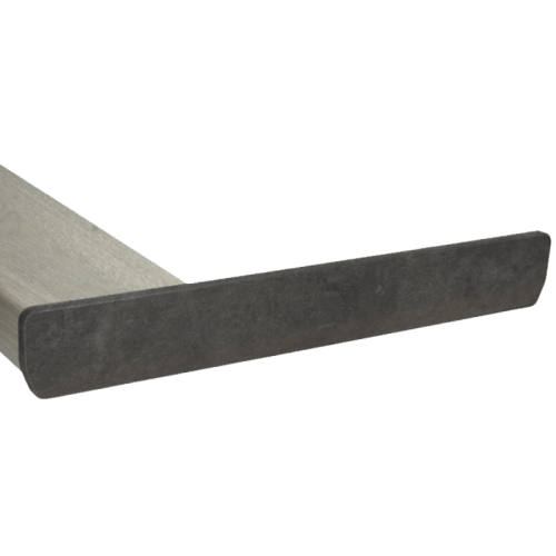 Zijde Afdekking 10x70 Grafiet 50 Cm