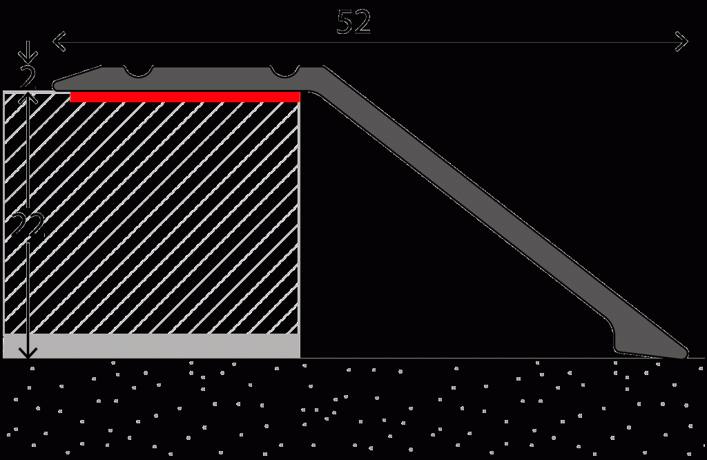 Afloopstrip 22mm ZKL Zilver 10x270cm - nr. 155 1552411270