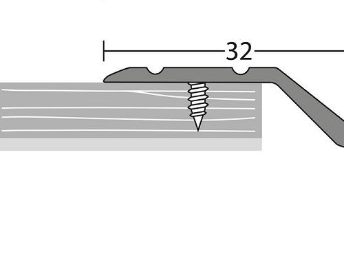 Afloopstrip 8mm schroef Zilver 10x270cm - nr. 146 1462311270