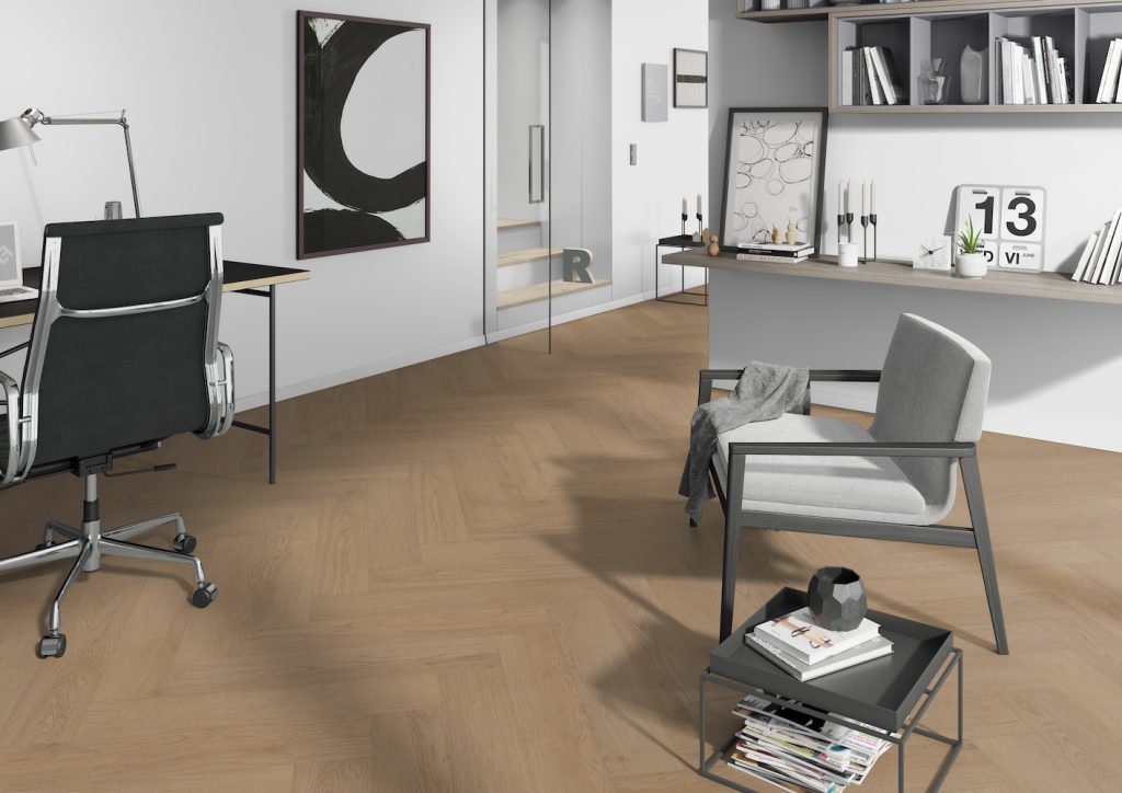 Belakos Monastro Visgraat XL Rigid Click Visgraat Klik PVC Naturel eiken 750x150x7mm 93RC