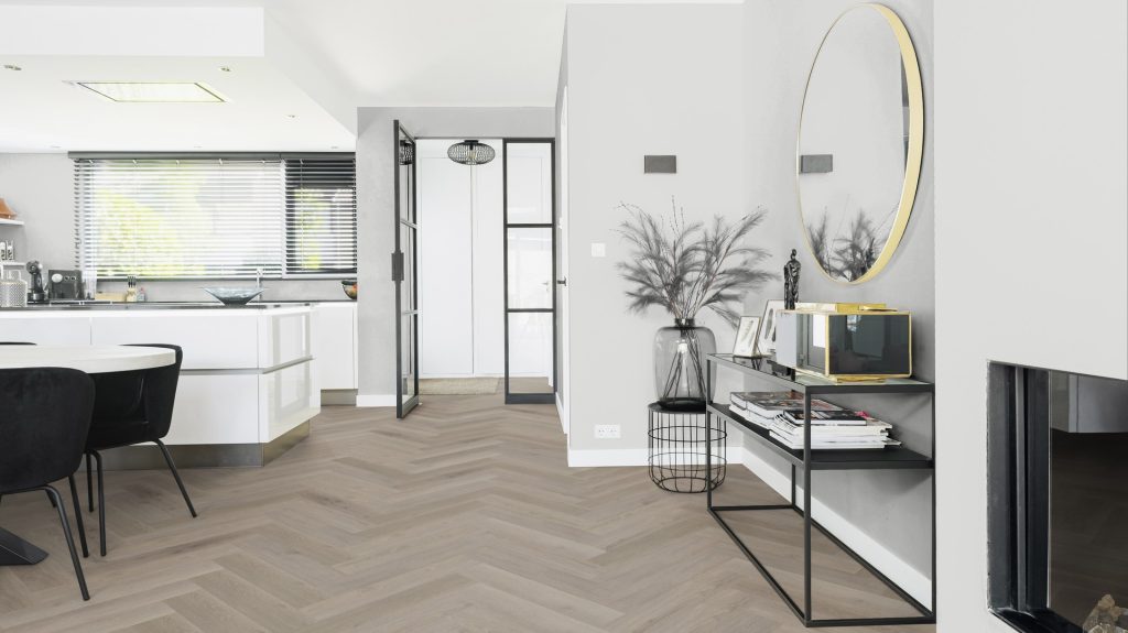 Belakos Rustico Visgraat Plank Plak PVC Grijs 119x595x2,5mm 10VIS