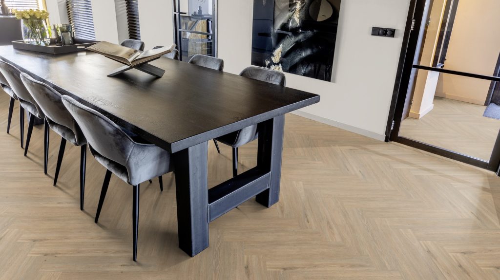 Belakos Rustico Visgraat Plank Plak PVC Naturel eiken 119x595x2,5mm 50VIS