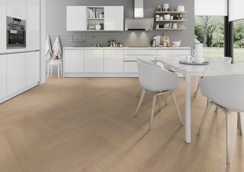 Belakos Terreno Visgraat XL Rigid Click Visgraat Klik PVC Naturel eiken 725x145x7mm 61RC