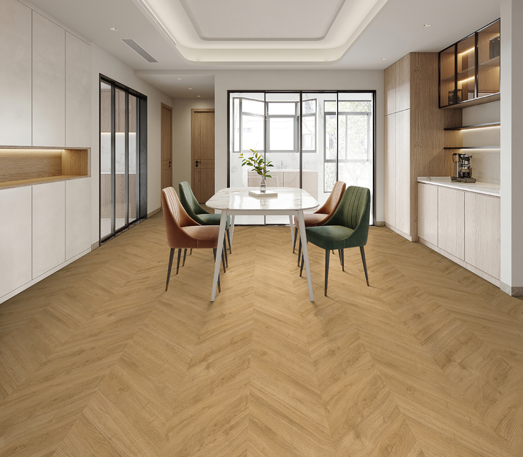 Gelasta Oakland Naturel Hongaarse Punt PVC 3701H Gelasta Oakland Naturel Hongaarse Punt PVC 3701H