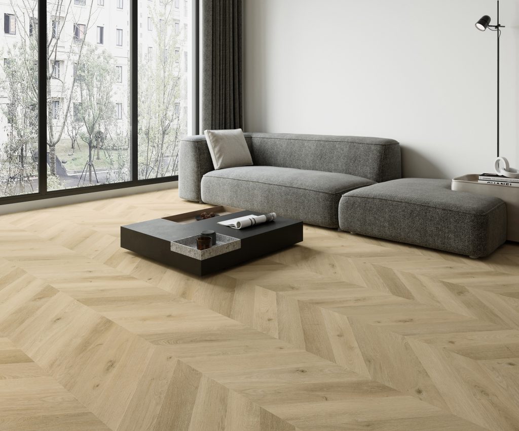 Gelasta Vario Special Hongaarse Punt PVC Prestige Oak Smoked Light 3805H
