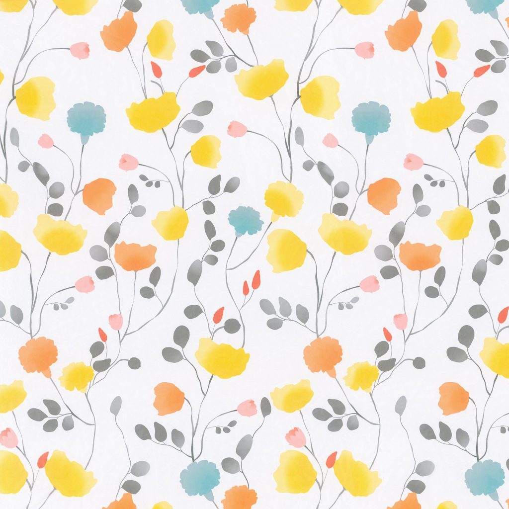 Gordijnstof Happy Gelb Turkis 300 A 100 X 80 623330 Kleur 367