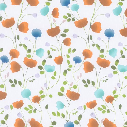 Gordijnstof Happy Orange Turkis 300 A 80 X 80 623330 Kleur 475