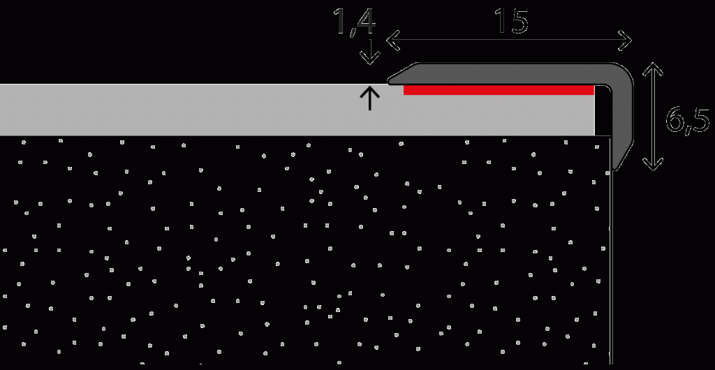 Hoekstrip 15x6,5 Zilver ZKL 10x270cm - nr. 278 2782411270