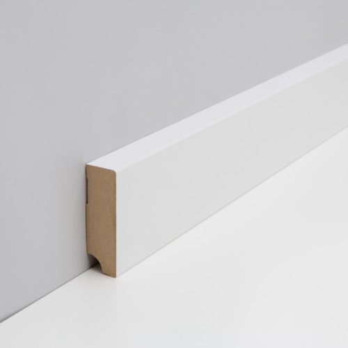 JOKA Plint MDF folie M#831 CUBE 18x 58mm Wit WS16 2,40mtr