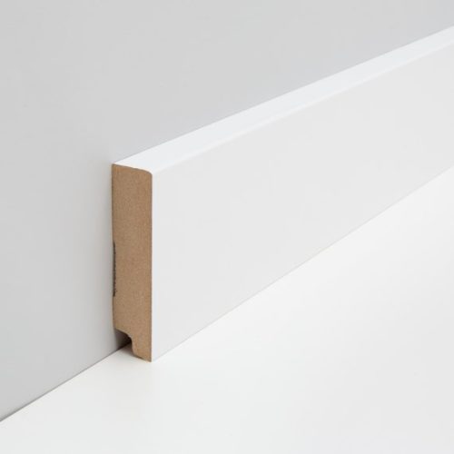 JOKA Plint MDF folie M#832 CUBE 18x 78mm Wit WS16 2,40mtr