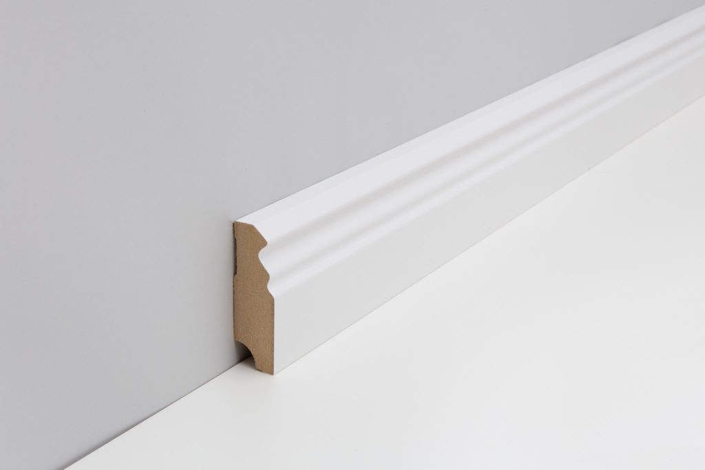 JOKA Plint MDF folie P#841 PROF. 18x 58mm Wit WS16 2,40mtr