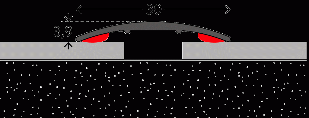 Naadstrip 30mm Brons ZKL 10stf - nr. 130 1302412270