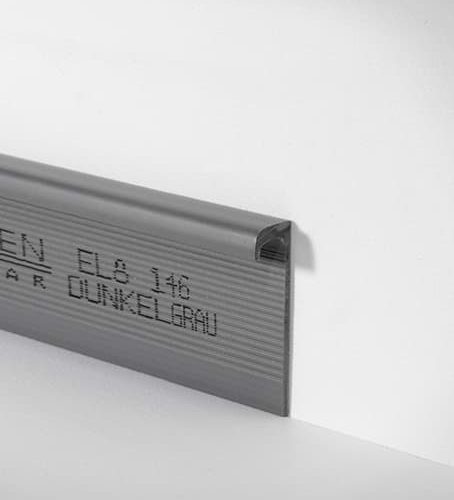 Open trapstrip 8mm Donker grijs 0146 EL8 (25x400cm)