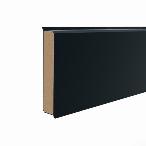 Plint MDF Cubu Flex Life 80 Recht kl. 1144 Zwart 12,6mmx80mm 10x250cm