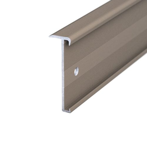 Trapkantprofiel PVC 2 - 3 mm Edelstaal-Mat 10x300cm - nr. 271 2716314300