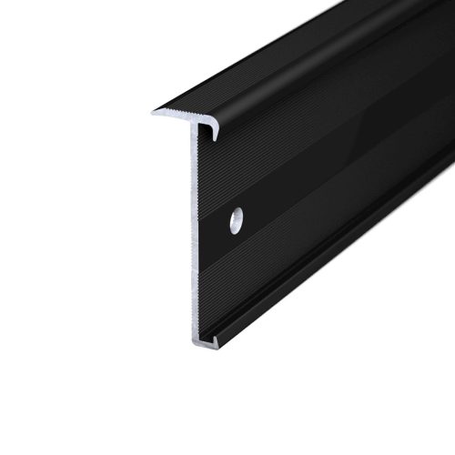 Trapkantprofiel PVC 2 - 3 mm Zwart Zijdeglans (9005) 10x300cm - nr. 271 2716332300