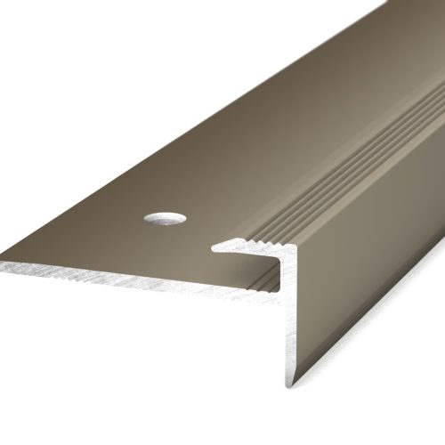 Trapkantprofiel PVC 2,5-3mm Edelstaal-Mat 10x250cm - nr. 177 1771314250