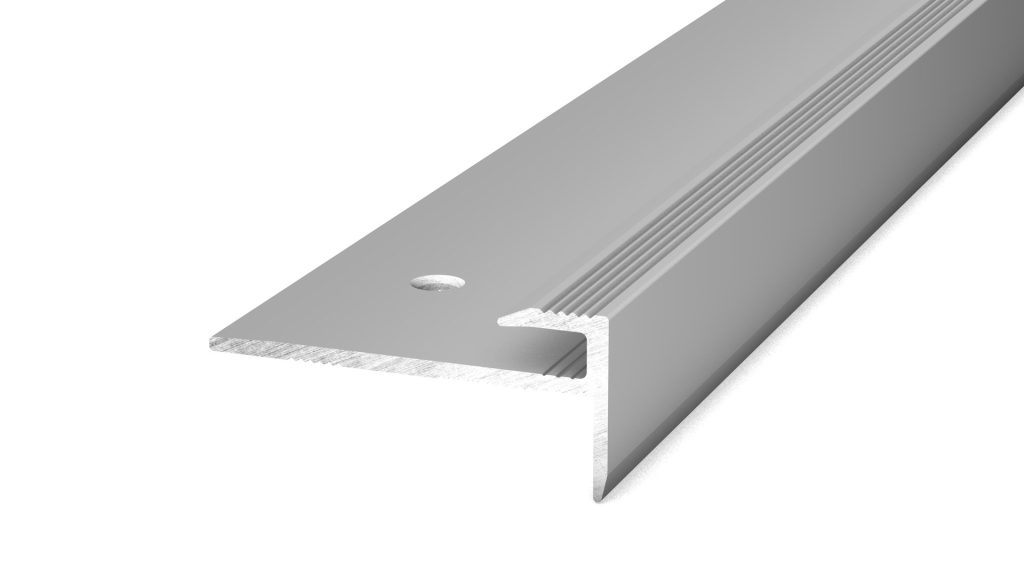 Trapkantprofiel PVC 2,5-3mm Zilver 10x250cm - nr. 177 1771311250