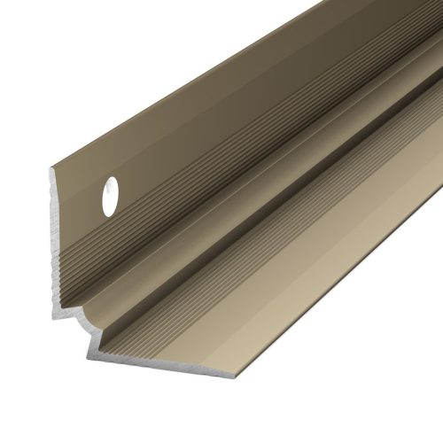 Traprand binnenhoek profiel PVC 2-3mm Edelstaal-Mat 25x25mm 10x250cm - nr. 107 1071314250