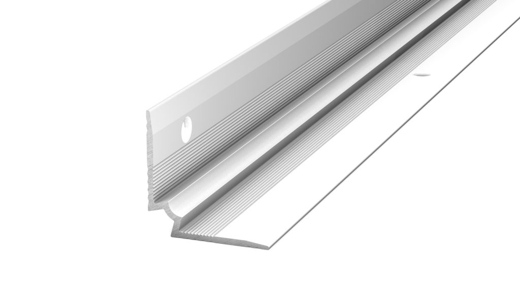 Traprand binnenhoek profiel PVC 2-3mm Zilver 25x25mm 10x250cm - nr. 107 1071311250 Traprand binnenhoek profiel PVC 2-3mm Zilver 25x25mm 10x250cm - nr. 107 1071311250