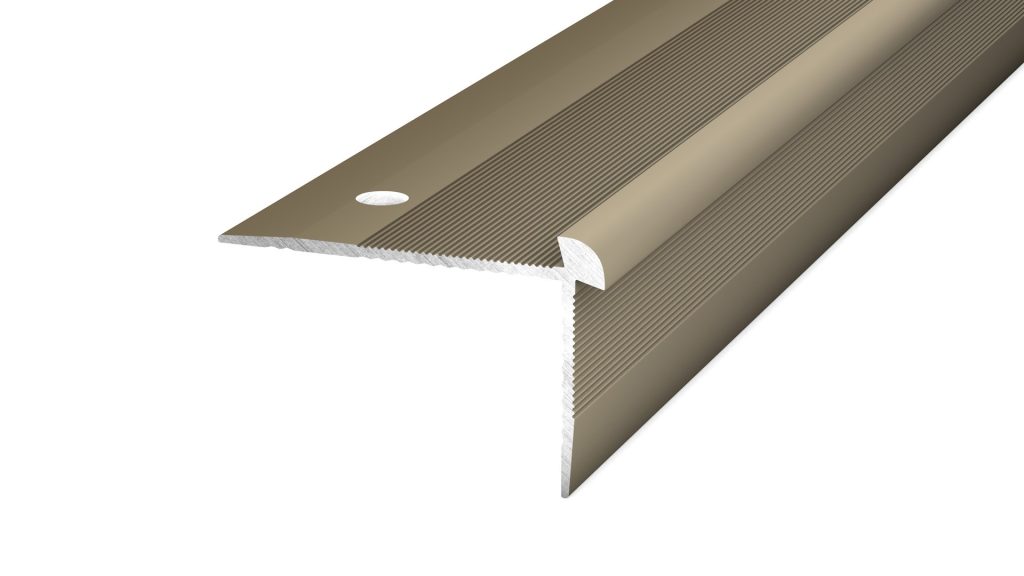 Traprandprofiel PVC 3mm 500cm!! Edelstaal-Mat 40x26mm 10x500cm - nr. 187 1871314500