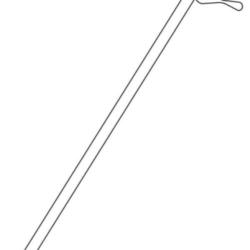 Trekstang Transparant 152cm 50st