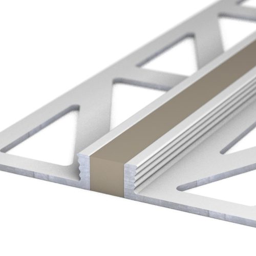 Voeg-/Dilatatieprofiel Aluminium 4,5 mm Grijs-Beige 300cm nr. 771 7712543300