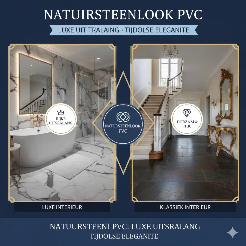 Natuursteenlook PVC: luxe uitstraling