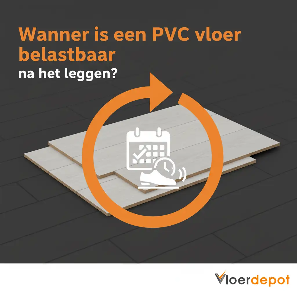 Wanneer is een PVC vloer belastbaar na het leggen?
