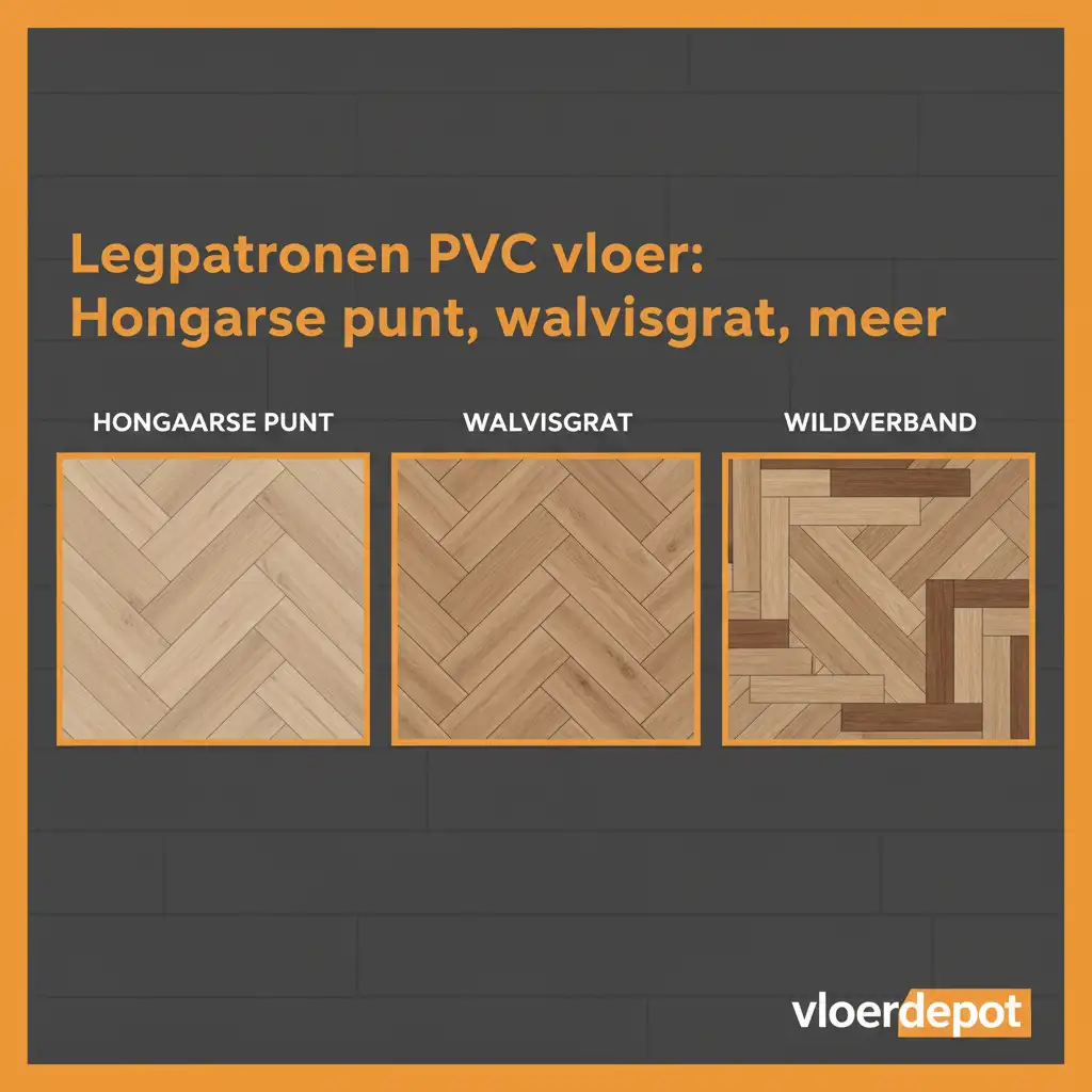 Legpatronen PVC vloer – Hongaarse punt, walvisgraat & meer | vloerdepot.nl