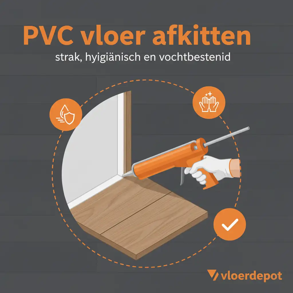 PVC vloer afkitten: strak, hygiënisch en vochtbestendig