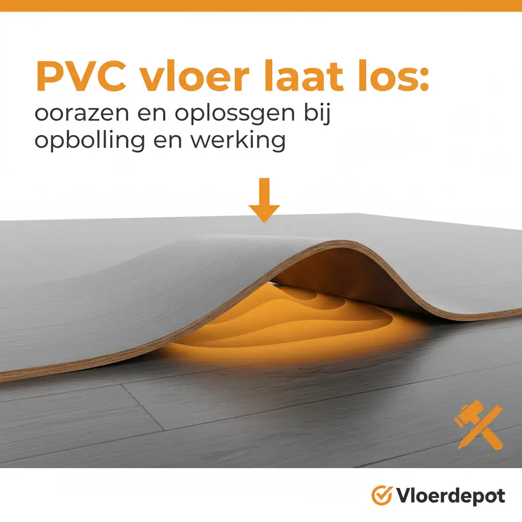 PVC vloer laat los: oorzaken en oplossingen bij opbolling en werking